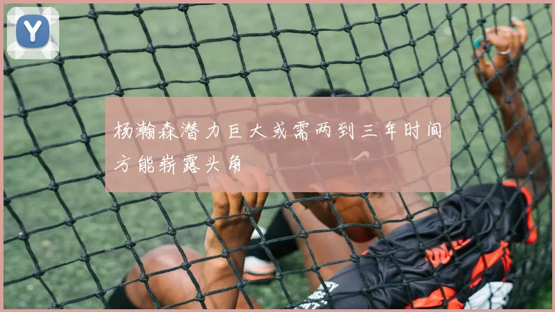 杨瀚森潜力巨大或需两到三年时间方能崭露头角